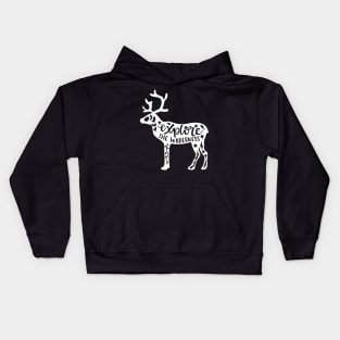 Explore The Wilderness Kids Hoodie